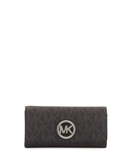 michael michael kors fulton leather carryall wallet|Michael Kors small wallet sale.